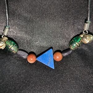 Natural stone necklace